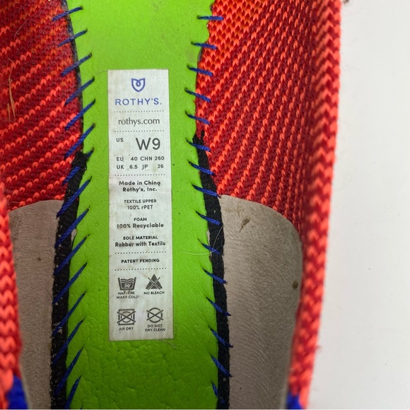 Rothy’s Round Toe Flats in Retired Cherry Pop - Picture 8 of 10